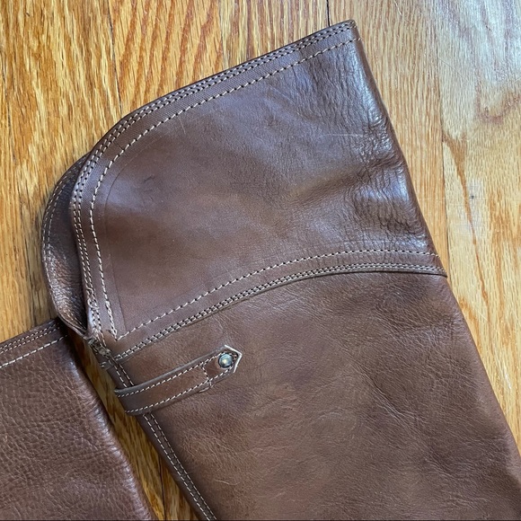 Frye Brown Leather Boots Size 7 - Picture 11 of 16